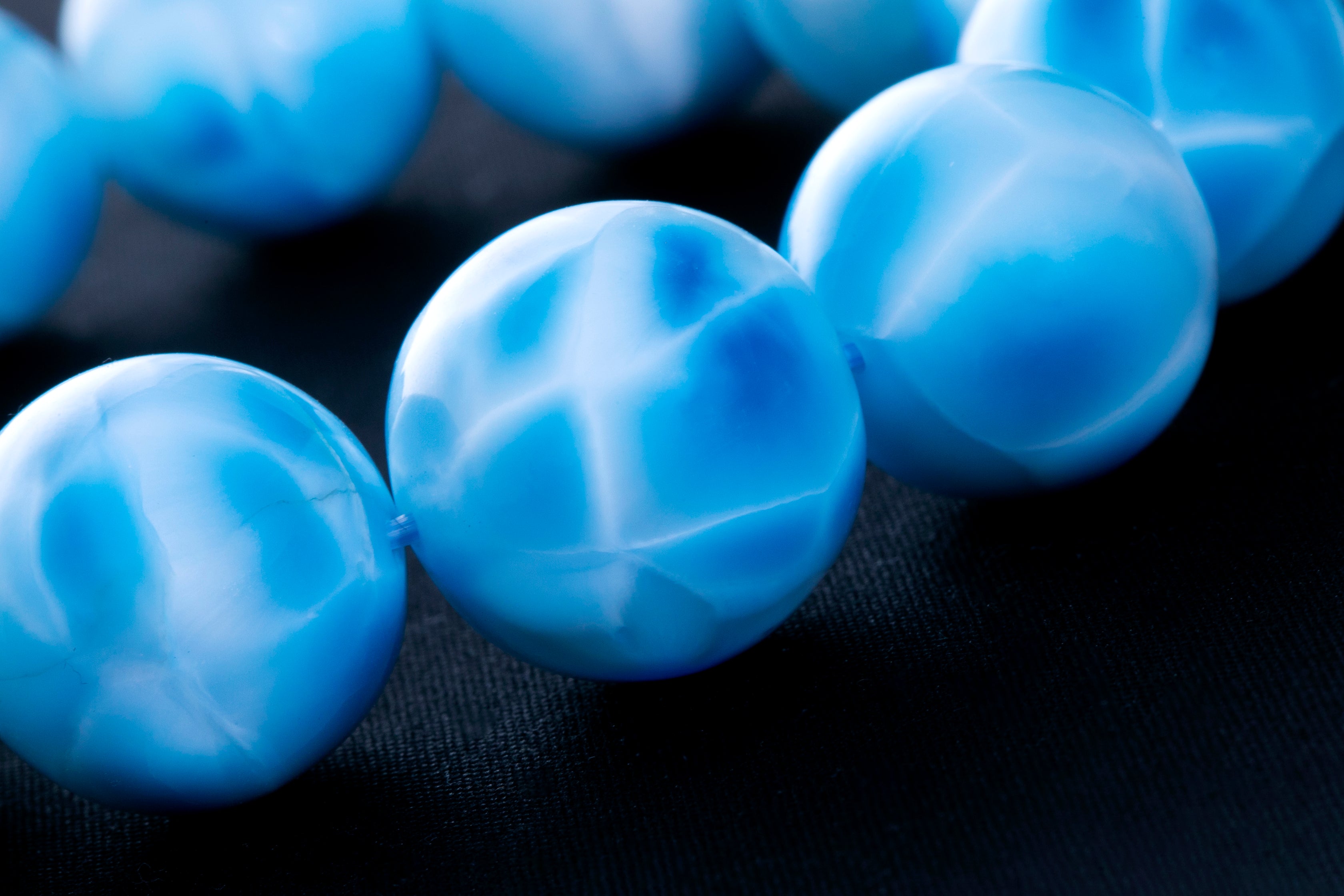 ラリマー　一本 Amazon.co.jp: [京珠堂] ラリマー Larimar ブレスレット ブルー